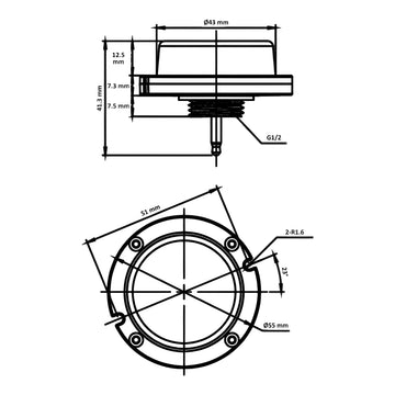 Bi-Level Microwave Motion Sensor for LED Canopy Lights
